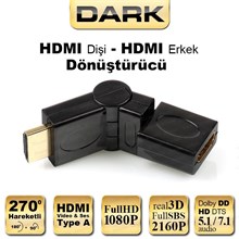 Dark Dk-Hd-Amxf270 Hdmı 270° Derece Dönüştürücü   - 1