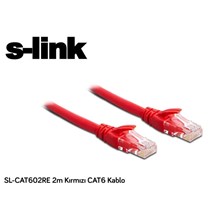 S-Link Sl-Cat602Re 2M Kırmızı Cat6 Kablo - 1