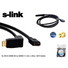 S-Link Sl-Hf15  Hdmı 1.5M Hdmı Uzatma Kablosu - 1
