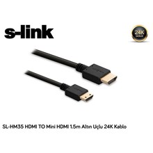 S-Link Sl-Hm35 Hdmı To Mini Hdmı 1.5M Kablo - 1