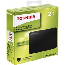 Toshiba 2Tb Canvio Basic 2.5" Usb 3.0 Hdtb420Ek3Aa - 1