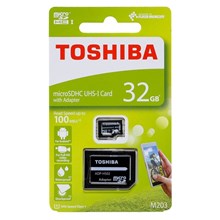 Toshiba 32Gb Micro Sdhc Uhs-I C10 100Mb/Sn Exceria - 1