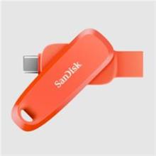 128GB Phone Drive USB Type-C/USB Type-A 100MB/s Nasturtium Orange Color - SDDDC6-128G-G46NO