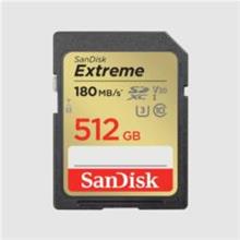 512GB Extreme Pro SD UHS I 180MB/s 30MB/s - SDSDXVV-512G-GNCIN