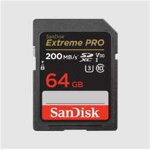 64GB Extreme Pro SD UHS I 200MB/s 90MB/s - SDSDXXU-064G-GN4IN