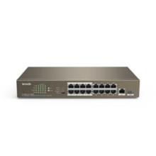  16 portlu 10/100Mbps +1 Gigabit/SFP Slots Switch With 16-Port PoE - TEF1118P-16-150W