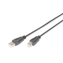 Digitus Yazıcı Kablosu Zırhlı Siyah USB 2.0 (5m) AK-300105-050-S