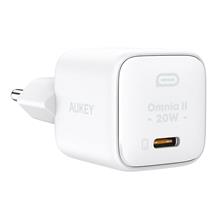Aukey Omnia II Mini Hızlı Şarj Adaptörü Type-C 20W PA-B1T-WH
