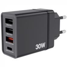 CHR-30EU1 USB CHARGER 30W WITH 1 X USB-C PD 20 W/1XUSB-A QC 3.0/2 XUSB - 49700
