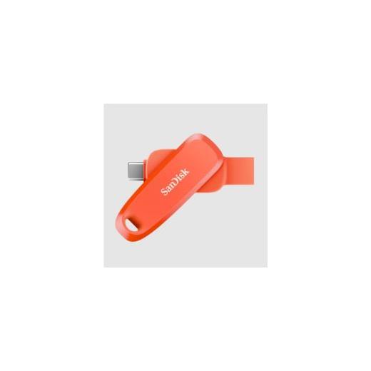 128GB Phone Drive USB Type-C/USB Type-A 100MB/s Nasturtium Orange Color - SDDDC6-128G-G46NO