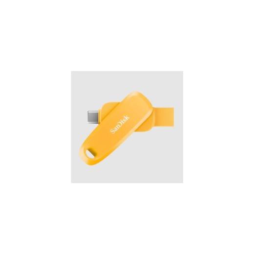 128GB Phone Drive USB Type-C/USB Type-A 100MB/s Yellow Daffodil Color - SDDDC6-128G-G46YD