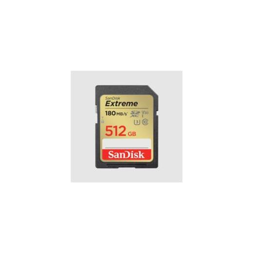 512GB Extreme Pro SD UHS I 180MB/s 30MB/s - SDSDXVV-512G-GNCIN