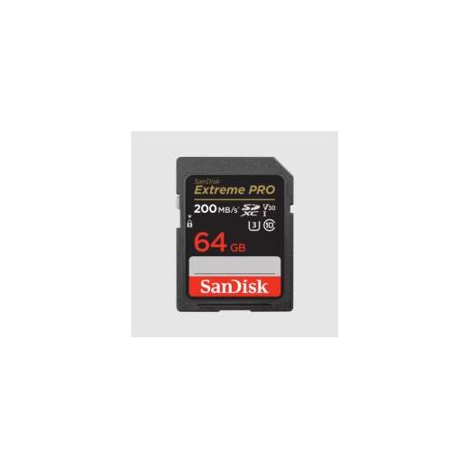 64GB Extreme Pro SD UHS I 200MB/s 90MB/s - SDSDXXU-064G-GN4IN