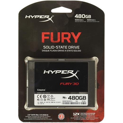 Kingston 480Gb Hyperx Fury 500/500 3D Kc-S44480-6F
