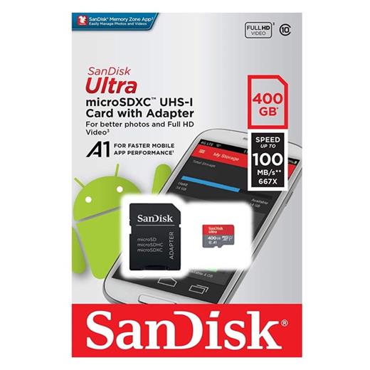 Sandisk 400Gb Android Sd 98Mb/S Sdsquar-400G-Gn6Mn