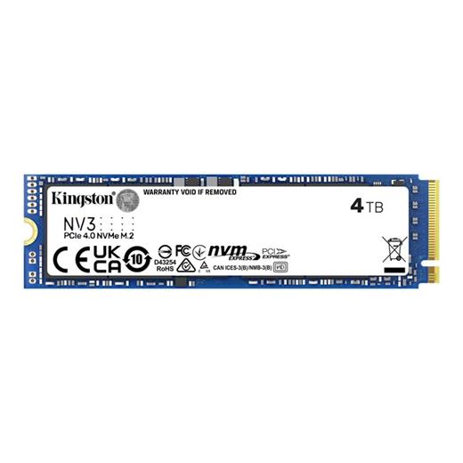 Kingston NV3 4TB M.2 NVMe SSD (6000-5000MBs) SNV3S/4000G