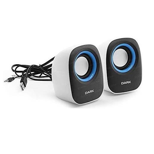 Dark (DK-AC-SP100) USB Hoparlör 1+1 Beyaz Renk