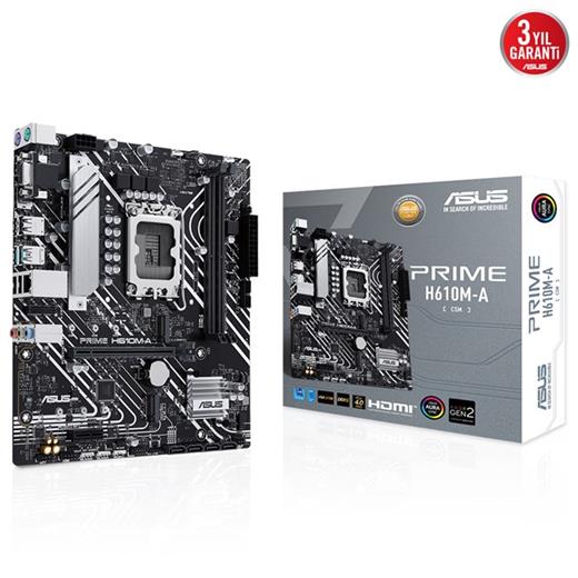 Asus Prime H610M-A D5 Csm 1700P Vga Hdmi Dp 90MB1G20-M0EAYC