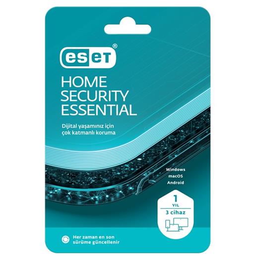 ESET Home Security Essential (3 Kull./1 Yıl Kutu) ESS3KUL1YIL