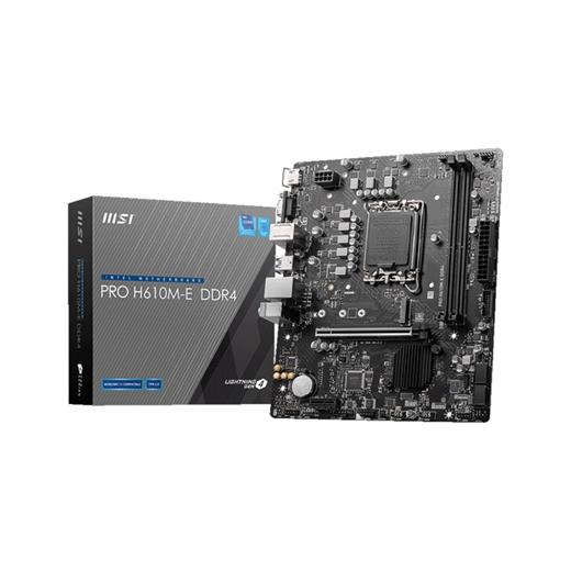 MSI Pro H610M-E D4 1700P Vga Hdmi PRO H610M-E DDR4