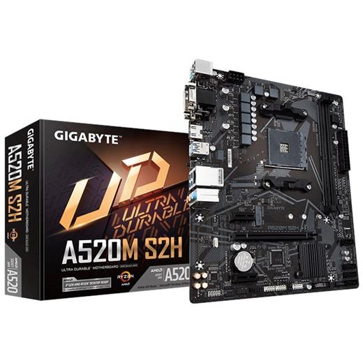 Gigabyte A520M S2H D4 AM4 Vga Dvi Hdmi A520M-S2H