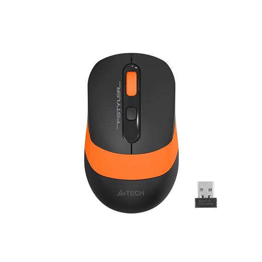 A4-Tech Kablosuz Mouse Nano Siyah-Turuncu (FG10-T)