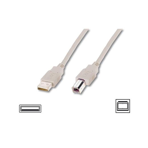 Digitus Yazıcı Kablosu Bej USB 2.0 (3m) AK-300102-030-E
