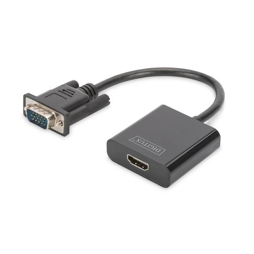 Digitus VGA Erkek to HDMI Dişi Çevirici DA-70473