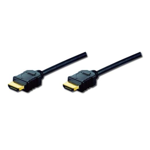 Digitus HDMI Kablo Altın Uçlu Siyah (1m) 4K AK-330107-010-S