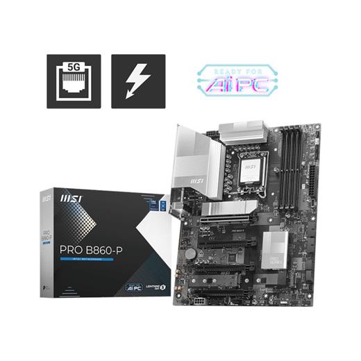 MSI Pro B860-P DDR5 1851P Hdmi Dp Type-C PRO B860-P