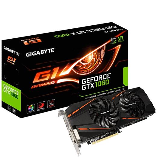 Gigabyte Geforce Gtx 1060 3Gb Gaming G1 D5 192B