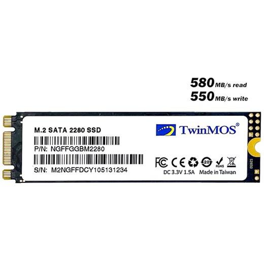 TwinMOS Internal 256GB M.2 SATA3 2280 SSD NGFFEGBM2280