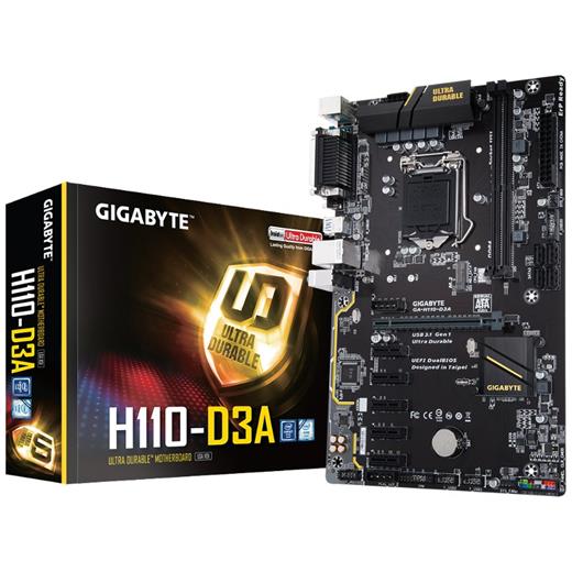 Gigabyte Ga-H110-D3A Intel 1151Pin Ddr4 Mining
