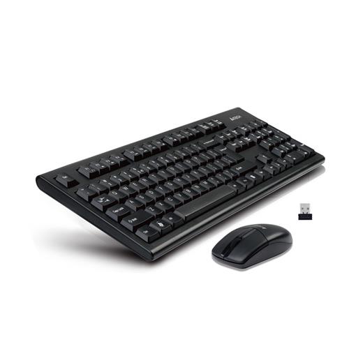 A4 Tech 4100 Q Kablosuz Klavye Mouse Set Siyah 