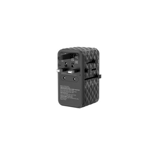 CHR UTA-06 GaN III Universal Travel Adapter with 2xUSB-C PD 100W QC 4+ - 32121