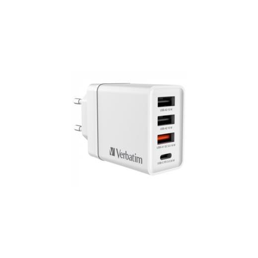 CHR-30EU2 USB CHARGER 30W WITH 1XUSB-C PD 20W/1XUSB-A QC 3.0/ 2XUSB - 49701