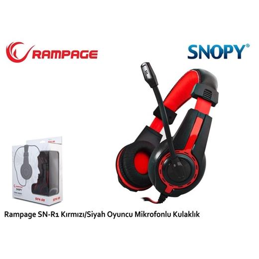 Snopy Rampage Sn-R1 Siyah-Kırmızı Gaming Kulaklık
